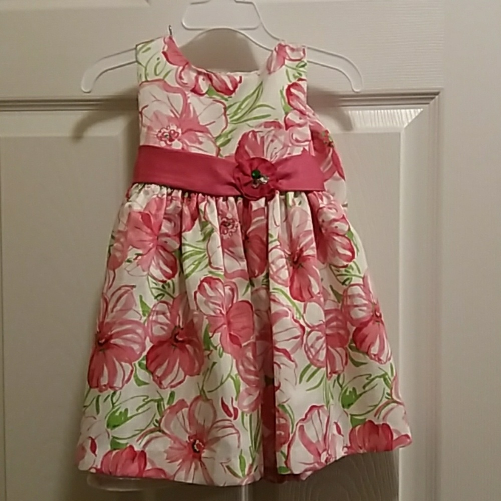 Floral dress and shorts